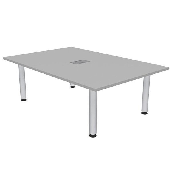 47.25 in W, 71.5 in L, 29 in H, Engineered Wood Top, Grey